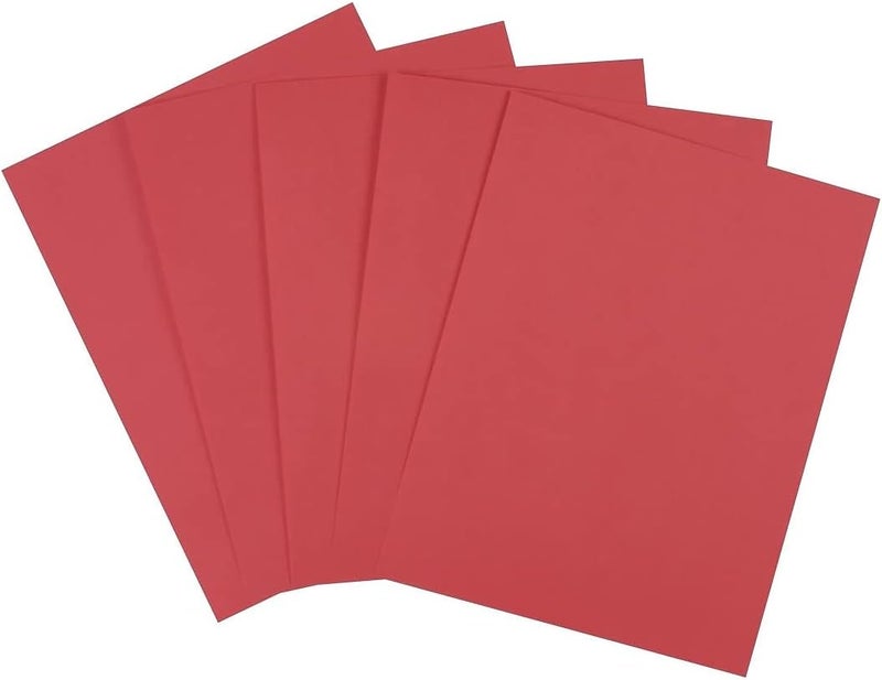 Staples Brights 24 Lb. Colored Paper Red 500/Ream - Image 1
