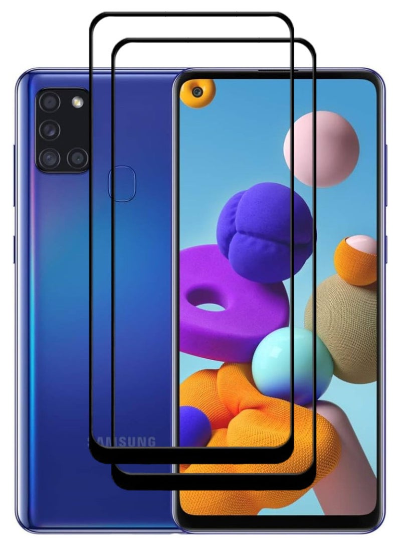 ACLIX 2 Pieces Antistatic ESD Dustproof Premium Quality High Definition Tempered Glass Screen Protector Designed For Samsung Galaxy A21s - Image 1