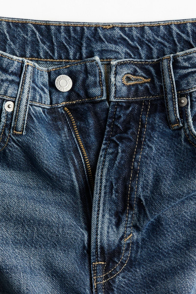 اتش اند ام جينز بيتيت واسع بأرجل عالية للغاية من نسيج ناعم