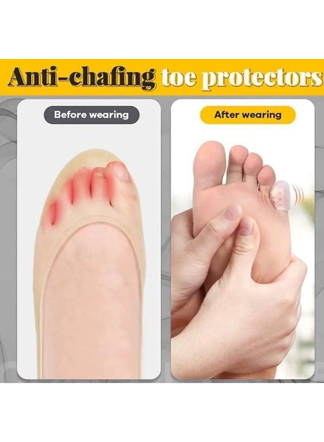 40 قطعة من واقيات أصابع القدم لتخفيف الألم، أغطية جل للأصابع، أكمام سيليكون صغيرة للعدّائين - Image 5