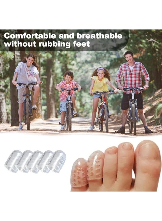 40 قطعة من واقيات أصابع القدم لتخفيف الألم، أغطية جل للأصابع، أكمام سيليكون صغيرة للعدّائين - Image 2