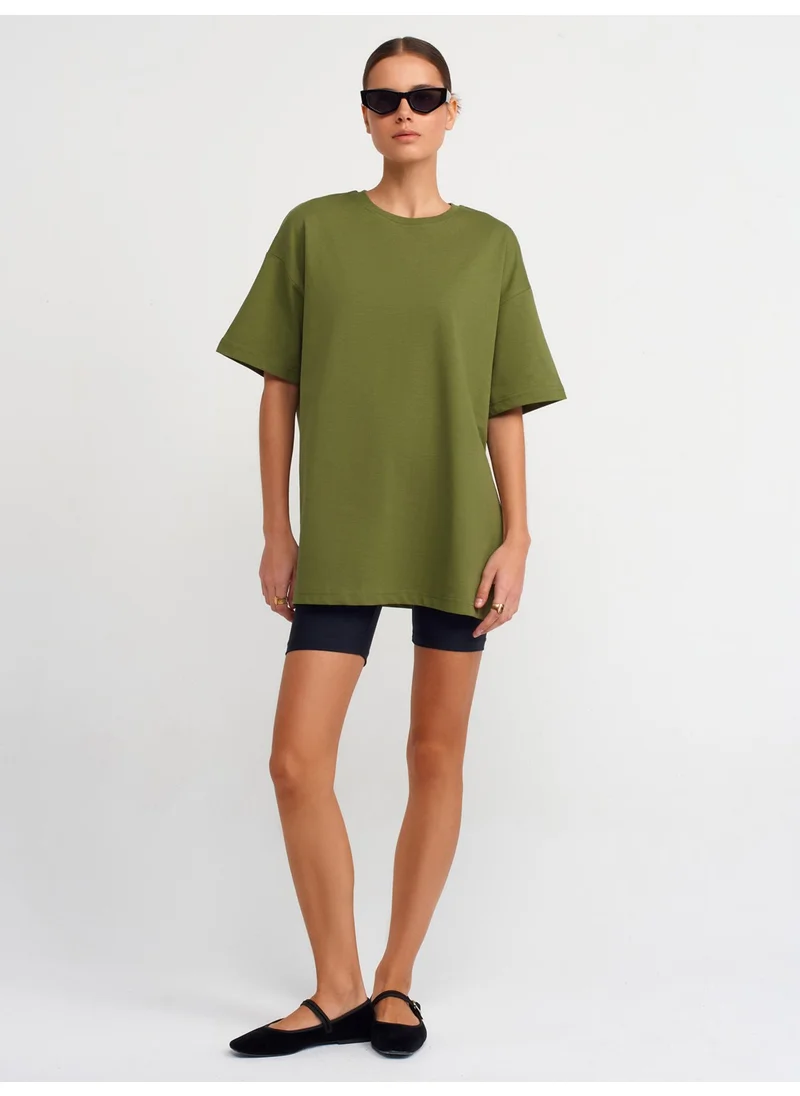 ديلفين 30310 Cotton Oversize Tshirt-Khaki