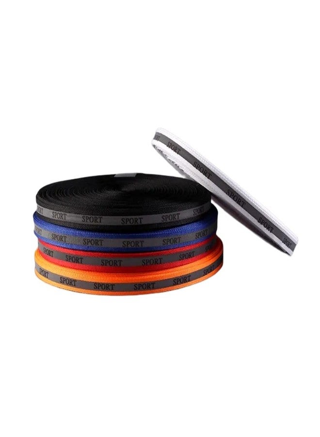 Aklima Webbing Shoulder Straps Tape,10 mm Sports Letter Printed Reflective Woven Tape Fabric Bag Strap Accessory - 50 Meter 1 Roll | Garment, Bag & DIY Project Use (YELLWO) - Image 2