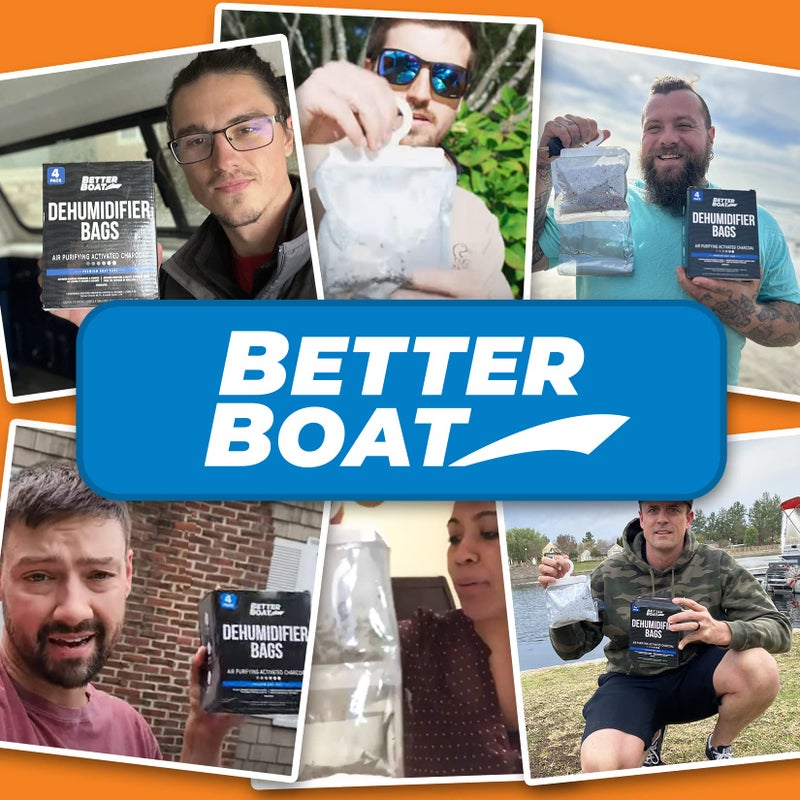 Better Boat 4 Pack Moisture Absorber Hanging Bags, Boat Dehumidifier with Charcoal, Unscented, Removes Dampness and Musty Odors, Ideal for Basement, Closet, Home, Car, RV, and Boating - Image 4