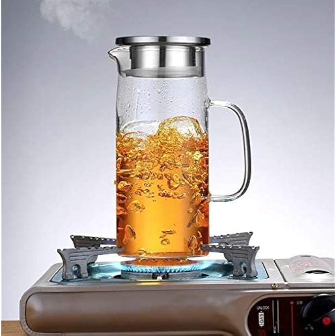 Silk Route HotCold Glass Pitcher With Lid 15 Liter Capacity Transparent - Image 3