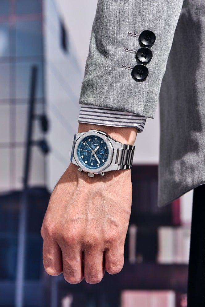 BENYAR Men's Quartz Watches Luxury Stainless Steel Waterproof Wrist Watch for Men Unique Design Sports Casual Watches,Blue - Image 2