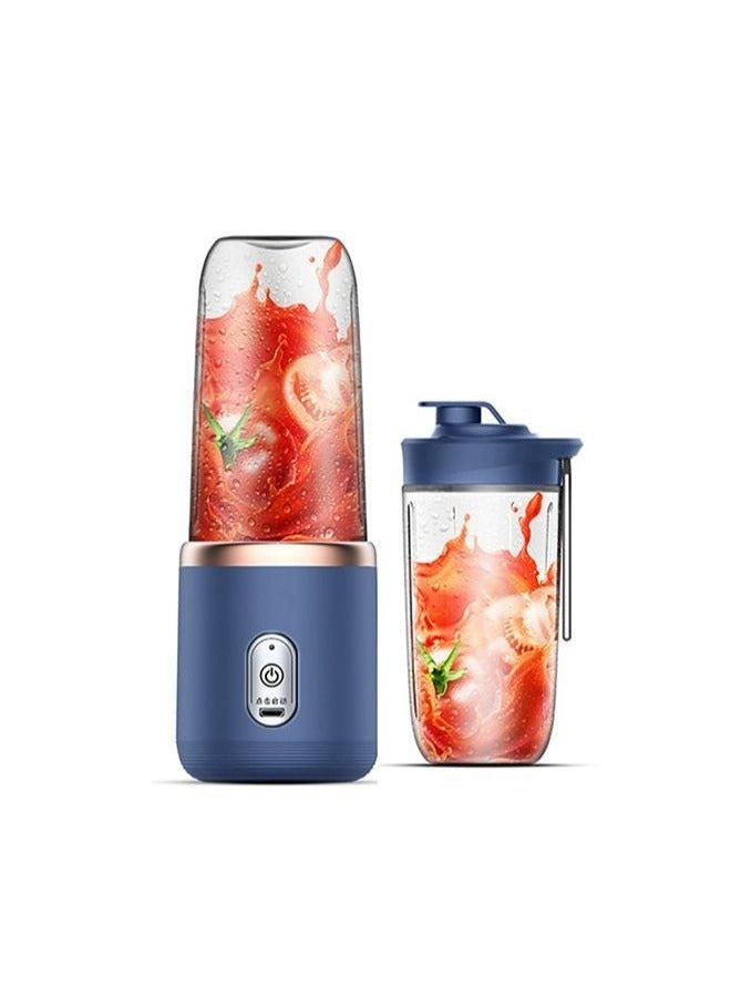 TIGER Portable USB Rechargeable Blender Juice Cup – 400ml Personal Size Smoothie Maker for Juices, Milkshakes, Protein Shakes & Baby Food – Mini Fruit Blender with 6 Sharp Stainless Steel Blades – Compact, Travel-Friendly, Easy to Clean, Ideal for Gym, Office, Outdoors, and Daily Use  - Image 1