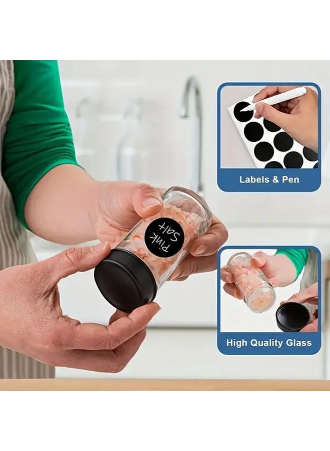 18 Seasoning Bottles And 1 Seasoning Rack 360 Degree Rotating Spice Rack Plastic Kitchen Organizer Moisture Resistant Easy To Use For Home Kitchen - Image 4