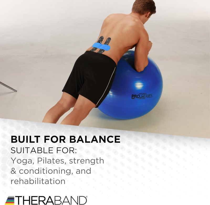 TheraBand Thera-Band Pro Series SCP Exercise Ball - 75 cm Blue Stability Ball for Core Strength and Balance - Image 5