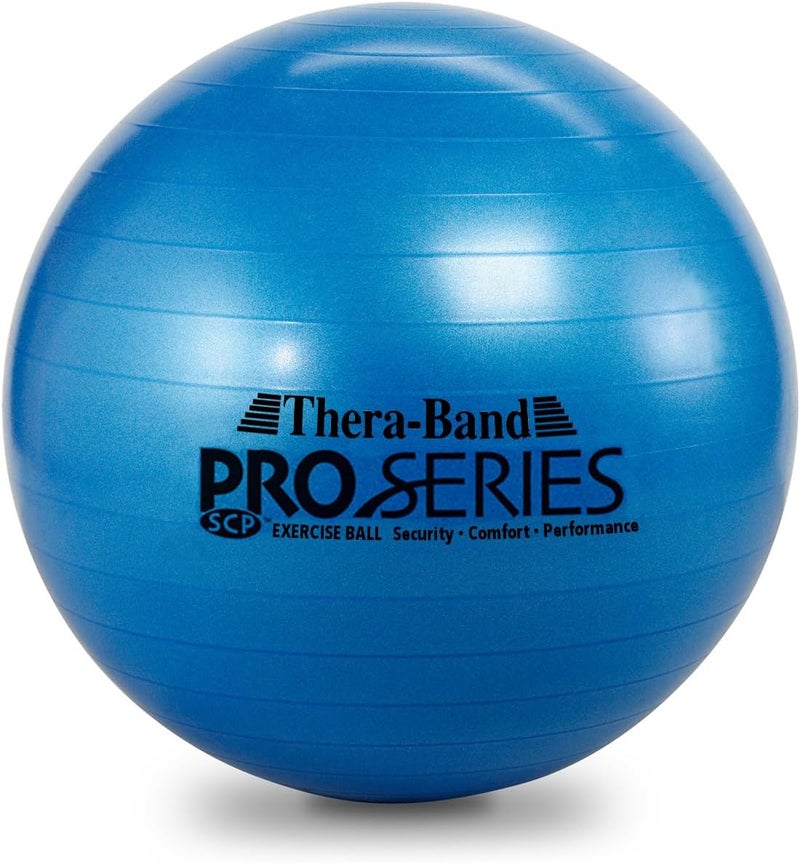 TheraBand Thera-Band Pro Series SCP Exercise Ball - 75 cm Blue Stability Ball for Core Strength and Balance - Image 1