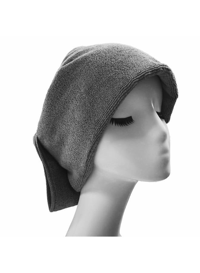 Polyte Professional Quick Dry Lint Free Microfiber Hair Drying Salon Towel, 20 x 40 in, 2 Pack (Dark Gray) - Image 2