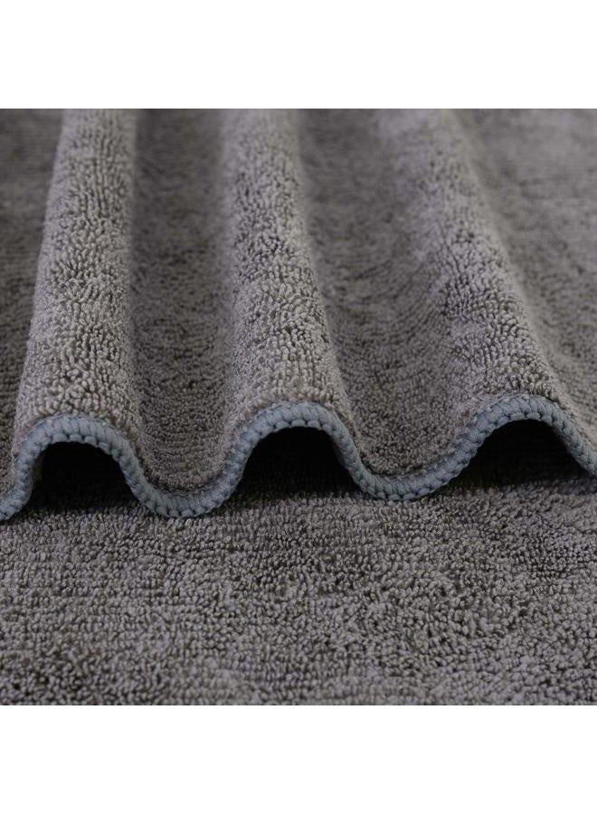 Polyte Professional Quick Dry Lint Free Microfiber Hair Drying Salon Towel, 20 x 40 in, 2 Pack (Dark Gray) - Image 3