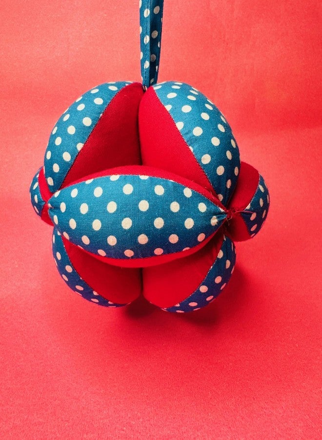 Haplap Kit - Baby Soft Clutch Ball | Sensory Ball for Babies | Newborn Grasping Toy | Soft Toy for Baby Development | Safe & Washable Clutch Ball (Red & Blue) - Image 1