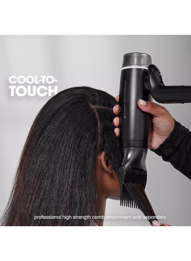 ghd Speed Ionic Hair Dryer – Ultra-Fast Professional Ionic Blow Dryer with ghd halo Dual-Airflow Technology | No Heat Damage | Cool-Scalp Technology | Salon-Quality Shine (Black) - Image 5