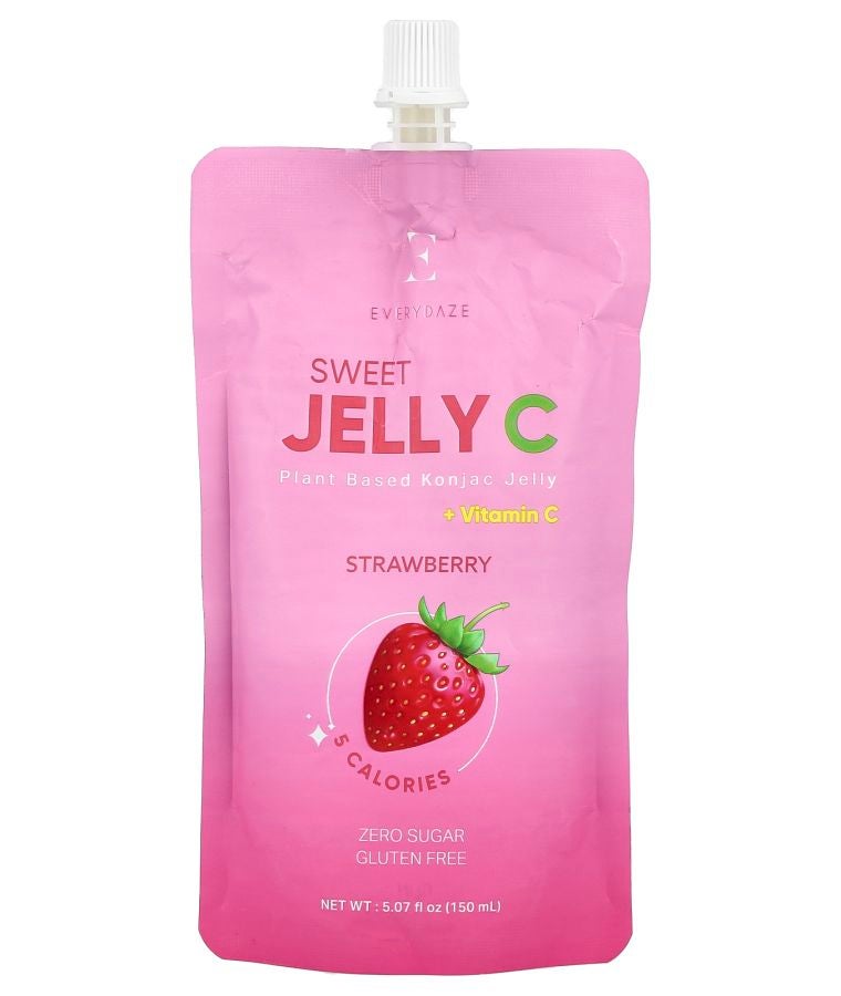 Sweet Jelly C Plant Based Konjac Jelly Strawberry 5.07 fl oz (150 ml)