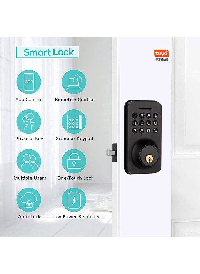 WAFU - WAFU Smart Door Lock 4 Unlocked Ways tuya BT Connection APP Unlock Password Unlocking for Homes Apartments - Image 1