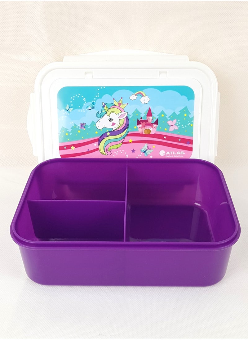 ATLAS 3-Compartment Lunch Box Multicolour  - Image 3