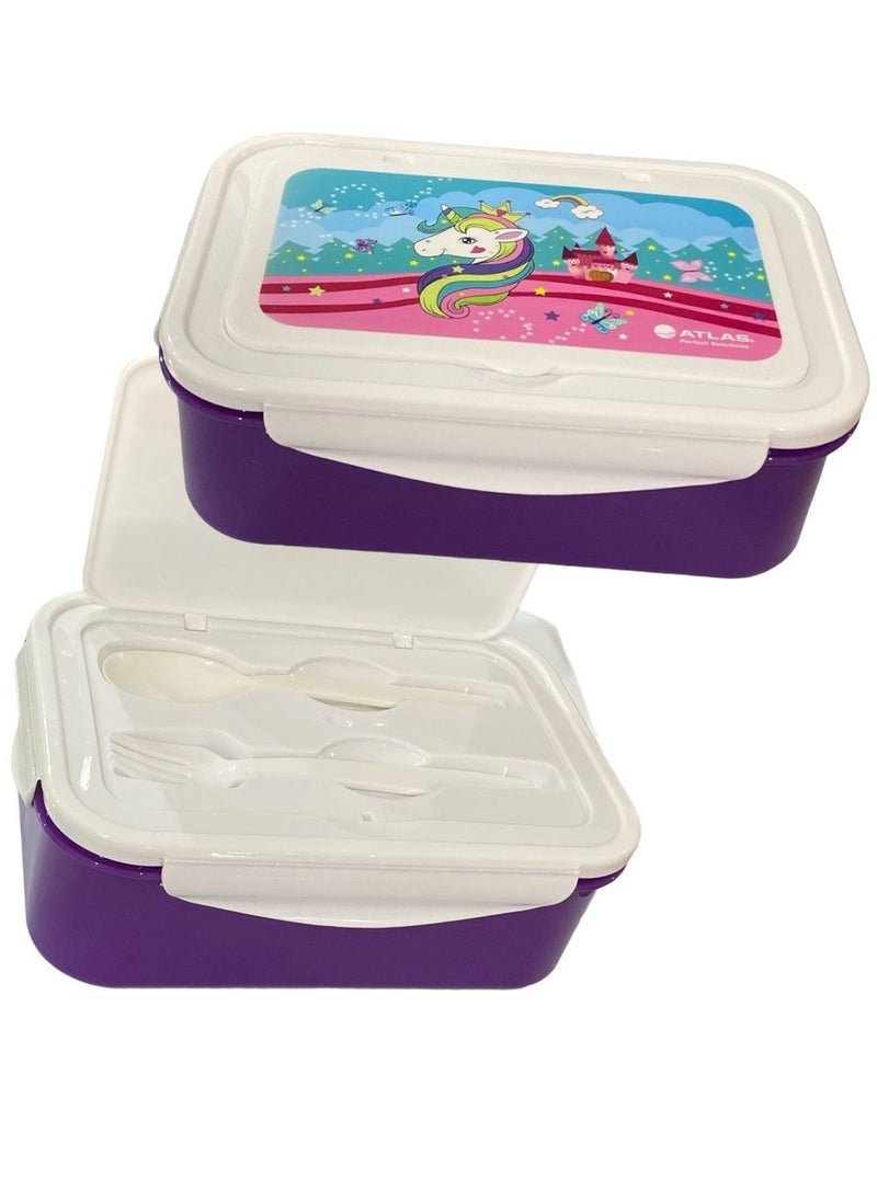 ATLAS 3-Compartment Lunch Box Multicolour  - Image 1