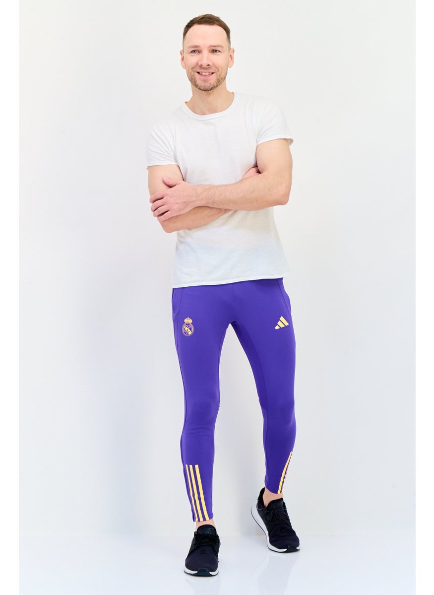 Men Sportswear Fit Drawstring Real Madrid Training Track Pants, Purple
