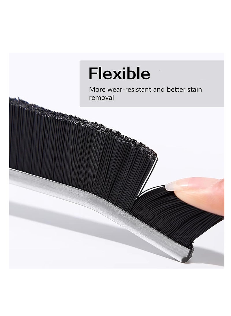 Luckam Crevice Cleaning Brush Gap Cleaning Brush for Toilet Corner Tiny Window Door Track Groove Gap Cleaning Tool Tube Brushes Thin Cleaning Brush with Long Handle for Home Kitchen 3PCS - Image 2