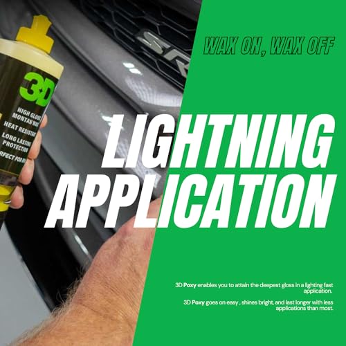 3D POXY Montan Wax Sealant – Long Lasting Hybrid Car Wax for High Gloss Finish & Paint Protection | Non-Staining Formula | Easy to Apply | Made in USA |8 oz - Image 3
