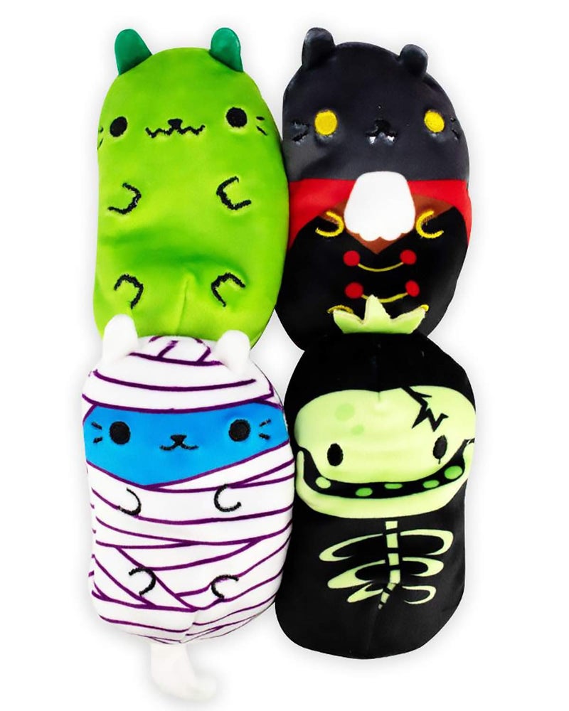 Cats vs Pickles  Scary Collection 2  Catzilla Count Catula Coder Cat  Skully  4Pack  4 Cute Cuddly Collectible Bean Plush Toy  are You Team Cat or Team Pickle Collect Them All - Image 2