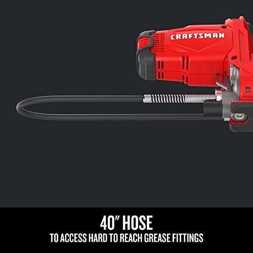CRAFTSMAN V20 Grease Gun, Cordless, 40" Hose, 10,000 Max PSI, Bare Tool Only (CMCGG001B) - Image 3