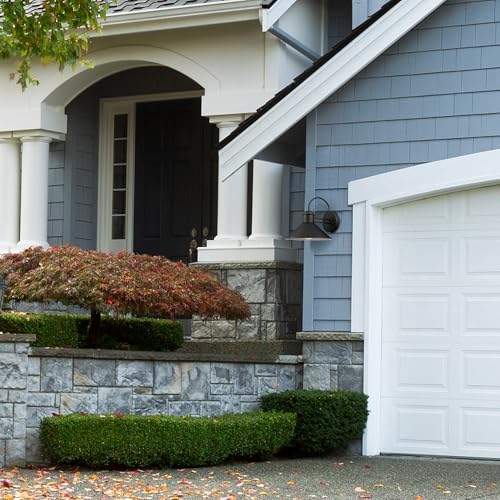 GLOBE Electric 44165 1-Light Outdoor Wall Sconce, 2-Pack, Black Finish, Weather Resistant, Exterior Lighting for House, Back Porch Lights, Front Patio Décor, Garage Fixture, Vintage - Image 2