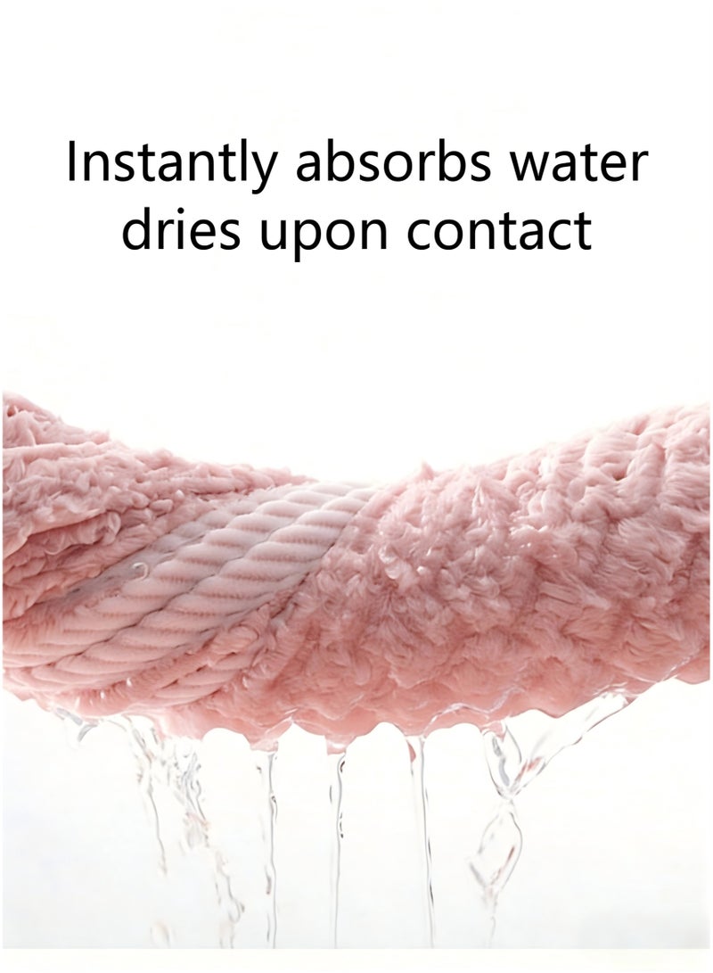 موكو منشفة الاستحمام كبيرة (90*170 سم)، مجموعة من المناشف - 3 قطع تشمل (90*170 سم) منشفة استحمام، (35*75 سم) منشفة يد، (25*65 سم) غطاء استحمام، منشفة حمام فاخرة سريعة الجفاف وعالية الامتصاص، منشفة فندقية ناعمة ورفيعة للاستحمام والمنتجع، مجموعة من المناشف ناعمة ورفيعة، عالية الامتصاص، باللون الوردي، منشفة استحمام 90*170 سم، منشفة استحمام للنساء، منشفة استحمام للسيدات - Image 5