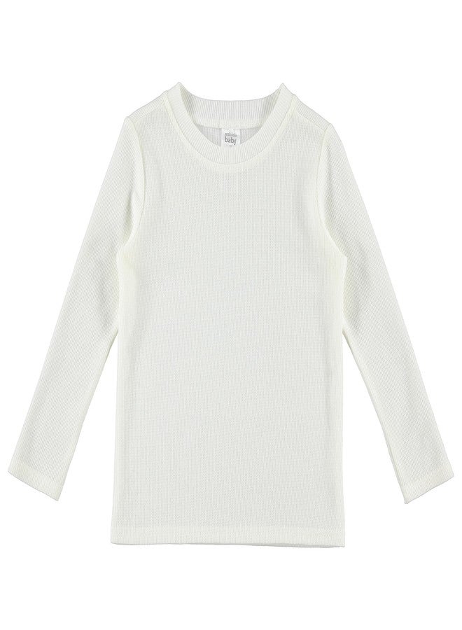 Cudlie 5-Pack Baby Boy Long Sleeve Shirt - Thermal Tshirt Tops - Basic Undershirt, Pocket & Henley Tees, Solid/Striped/18M - Image 4