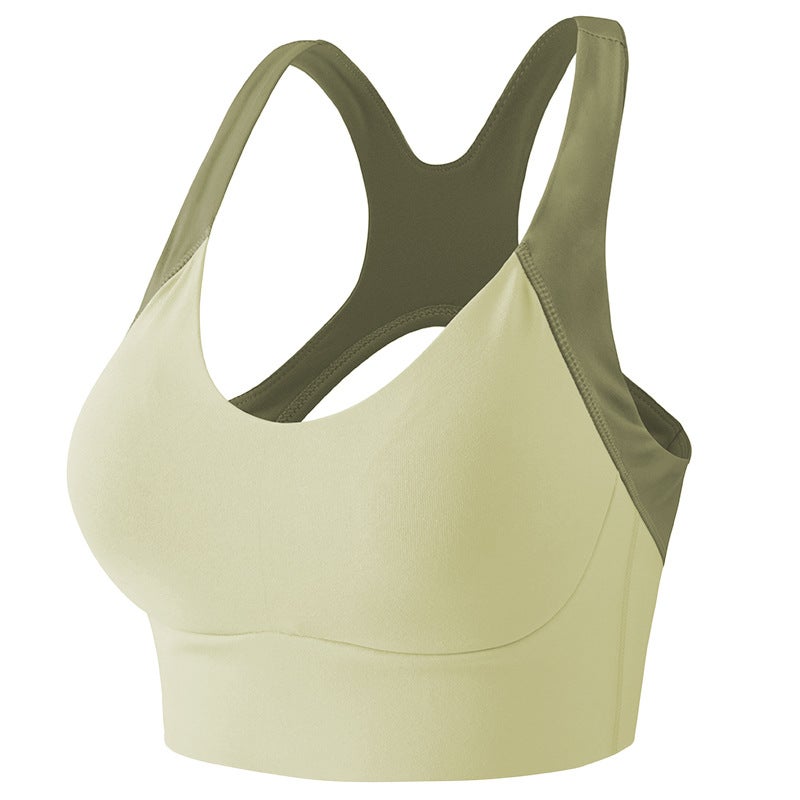 One-piece Sports Bra Push-up Shock-proof Vest Yoga Underwear Women''s Elastic Fitness High-strength Outer Wear - Image 1