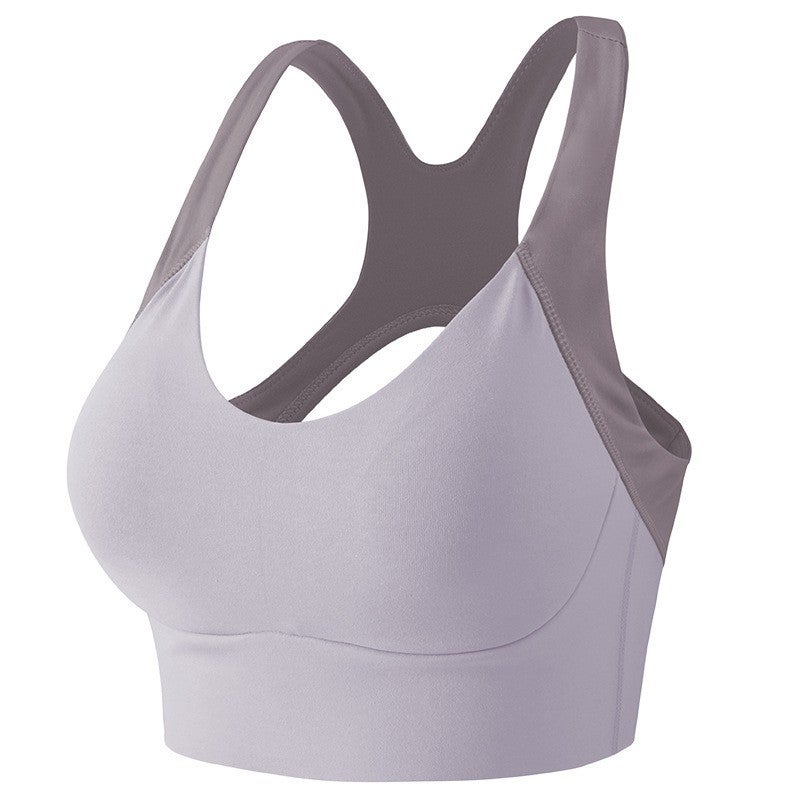 One-piece Sports Bra Push-up Shock-proof Vest Yoga Underwear Women''s Elastic Fitness High-strength Outer Wear - Image 4