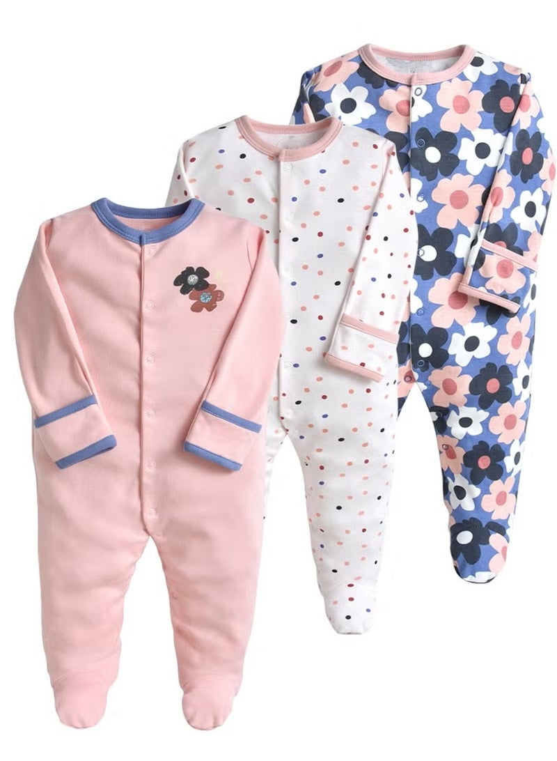 ريدمابليتيك بدلة زحف للأطفال من ثلاث قطع مصنوعة من القطن - Image 1