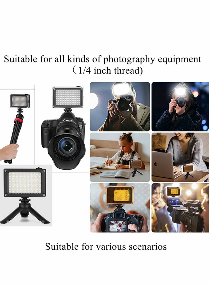 Y&D Video Light 96 LED Camera with 5400K / 3200K Filter for Cameras Camcorder Conference, USB or Battery Powered - Image 4