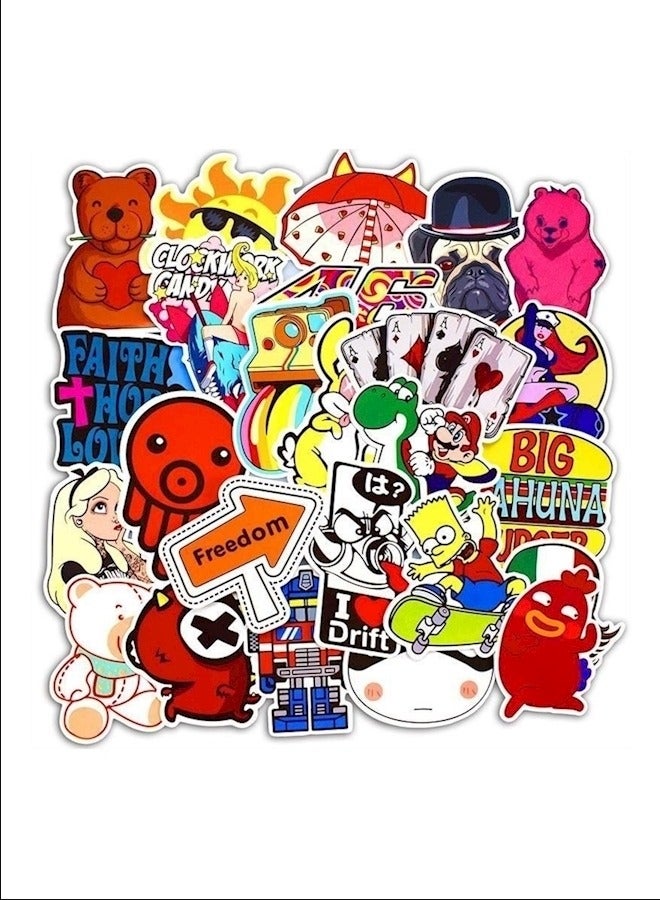 100-Piece Style B Cartoon Theme Sticker