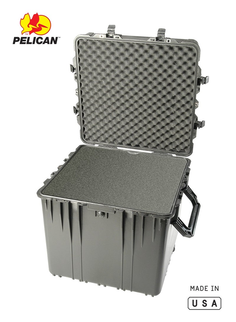 Pelican 0370 WF Protector Cube Case with Pick N’ Pluck Foam, 24 x 24 x 24 in Interior, Watertight, Crushproof, Dustproof, Black - Image 1