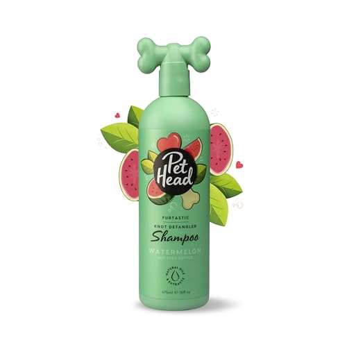 Pet Head Furtastic Dog Shampoo | Watermelon Scent | Dog Shampoo for Smelly Dogs | Knot Detangler | Care for Long, Tangly Curls & Coats | Vegan | Gentle Formula for Puppies | Made in USA | 16 fl. oz. - Image 1