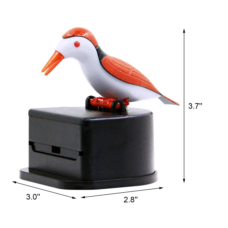 Jucaifu Little Bird Toothpick Dispenser  Creative Push-Type Toothpick Bird Dispenser  Toothpick Holder. (Orange) - Image 3