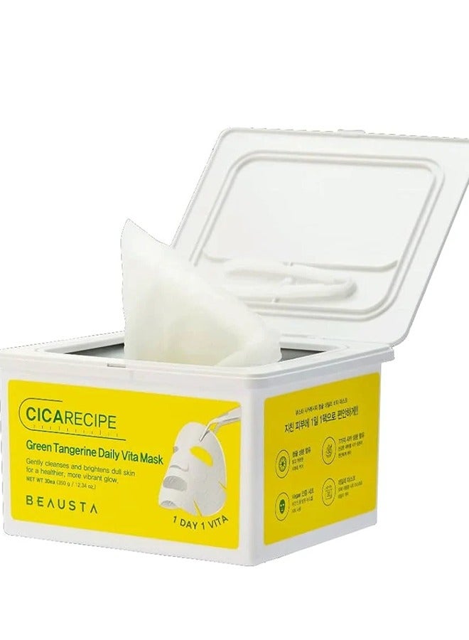 BEAUSTA Green Tangerine Daily Vita  30 Masks - Image 1