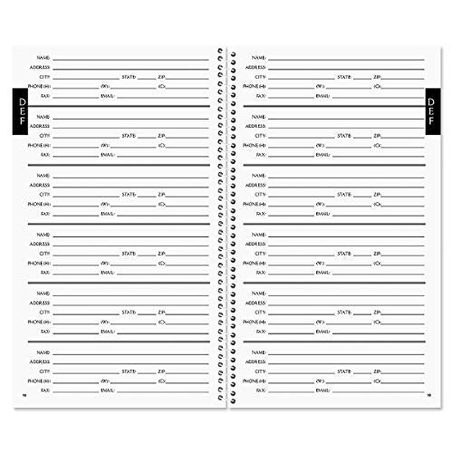 Current Navy Blossoms Address Book - 94 Pages; 5" x 8-1/2", Spiral-Bound, 50 Replacement Cover Stickers - Image 2