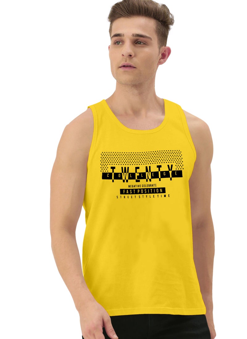 LAUREN Smith تي شيرت رياضي رجالي بدون أكمام مصنوع من القطن بنسبة 100% - Image 1