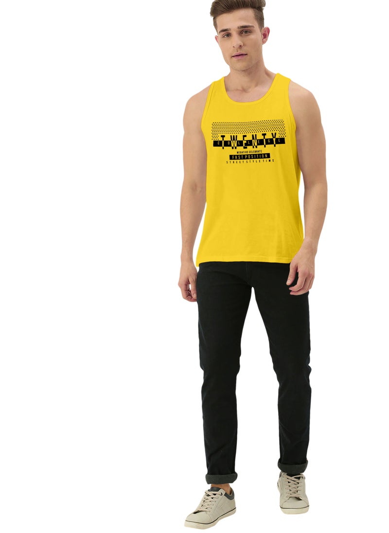 LAUREN Smith تي شيرت رياضي رجالي بدون أكمام مصنوع من القطن بنسبة 100% - Image 3