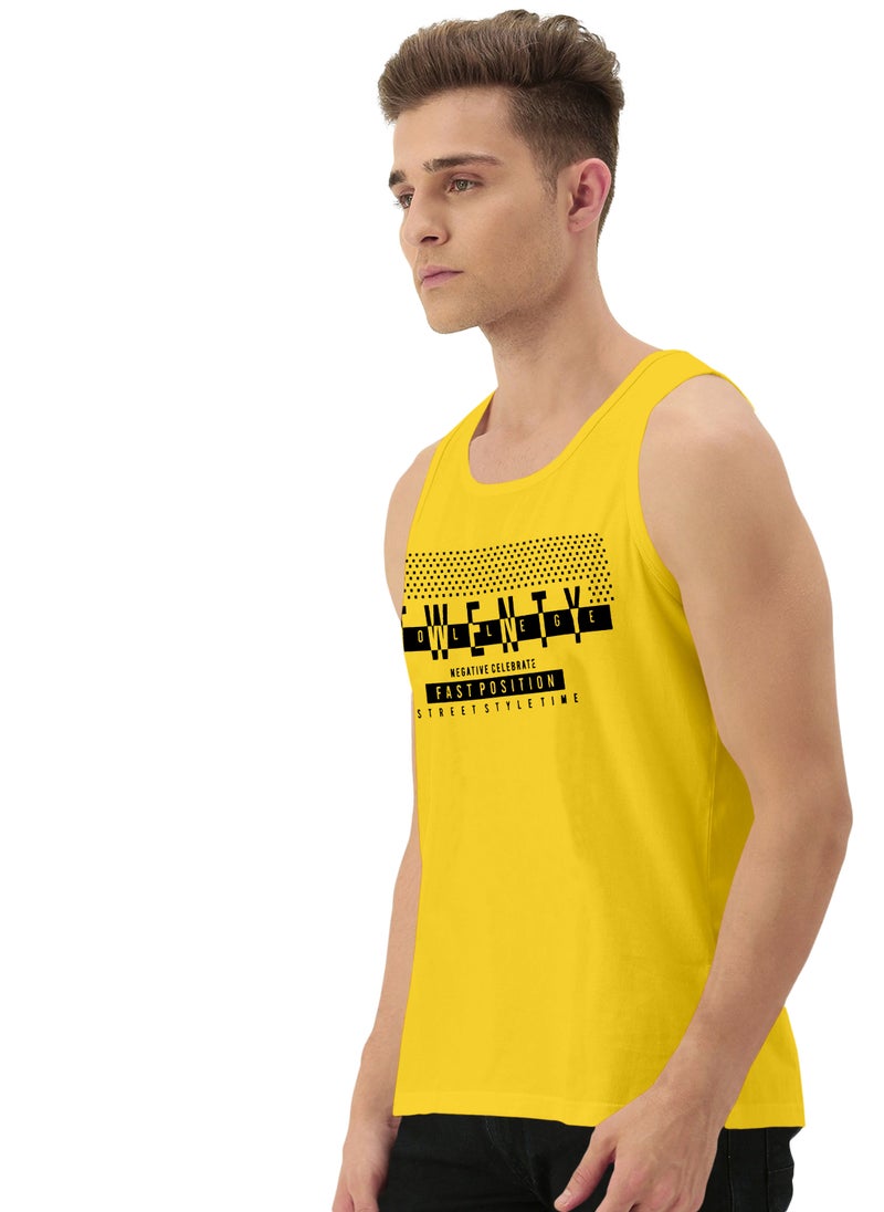 LAUREN Smith تي شيرت رياضي رجالي بدون أكمام مصنوع من القطن بنسبة 100% - Image 2