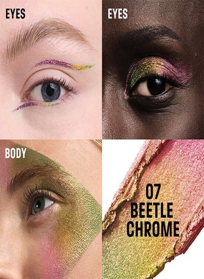 ميك اب فور ايفر كريم تلوين الفنان من ميك أب فور إيفر 07 (كروم الخنفساء) 4 غرام - لون كريمي متعدد الاستخدامات يدوم طويلًا للعيون والشفاه والوجه - Image 2