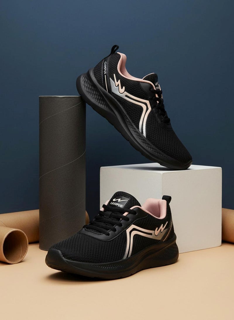 كامبس أحذية رياضية سوداء نسائية أنيقة - Image 1