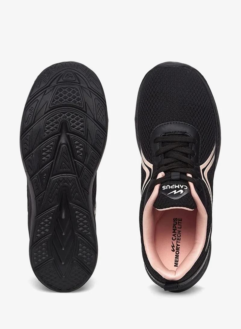 CAMPUS Blk/Peach Women’s Sporty Black Sneakers – A Versatile Choice Shoes for Both Workout and Casual Style for Women | Best Price UAE