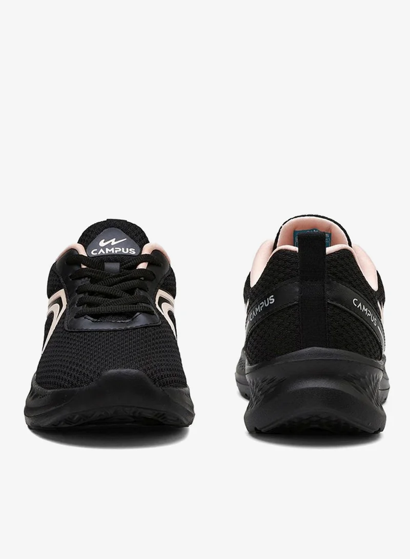 CAMPUS Blk/Peach Women’s Sporty Black Sneakers – A Versatile Choice Shoes for Both Workout and Casual Style for Women | Best Price UAE
