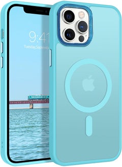 Case BENTOBEN Magnetic Iphone 15 Pro Max, Compatible with Wireless Charger and Magsafe Card Wallet, Simple Clear Shockproof Drop Resistant Anti-Fingerprint Case Compatible with Iphone 15 Pro Max - Light Blue