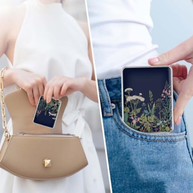 New store welfare Pocket Mirror, Small Travel Mirror with Magnification, Portable Double-Sided Magnifying Cosmetic Mirror for Daily - Image 5