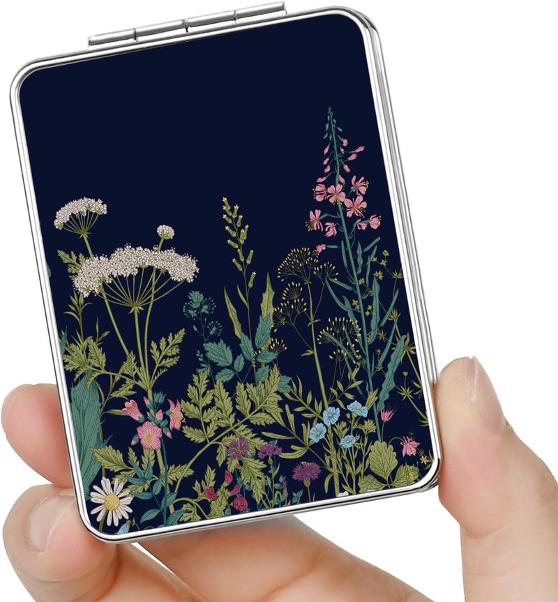 New store welfare Pocket Mirror, Small Travel Mirror with Magnification, Portable Double-Sided Magnifying Cosmetic Mirror for Daily - Image 2